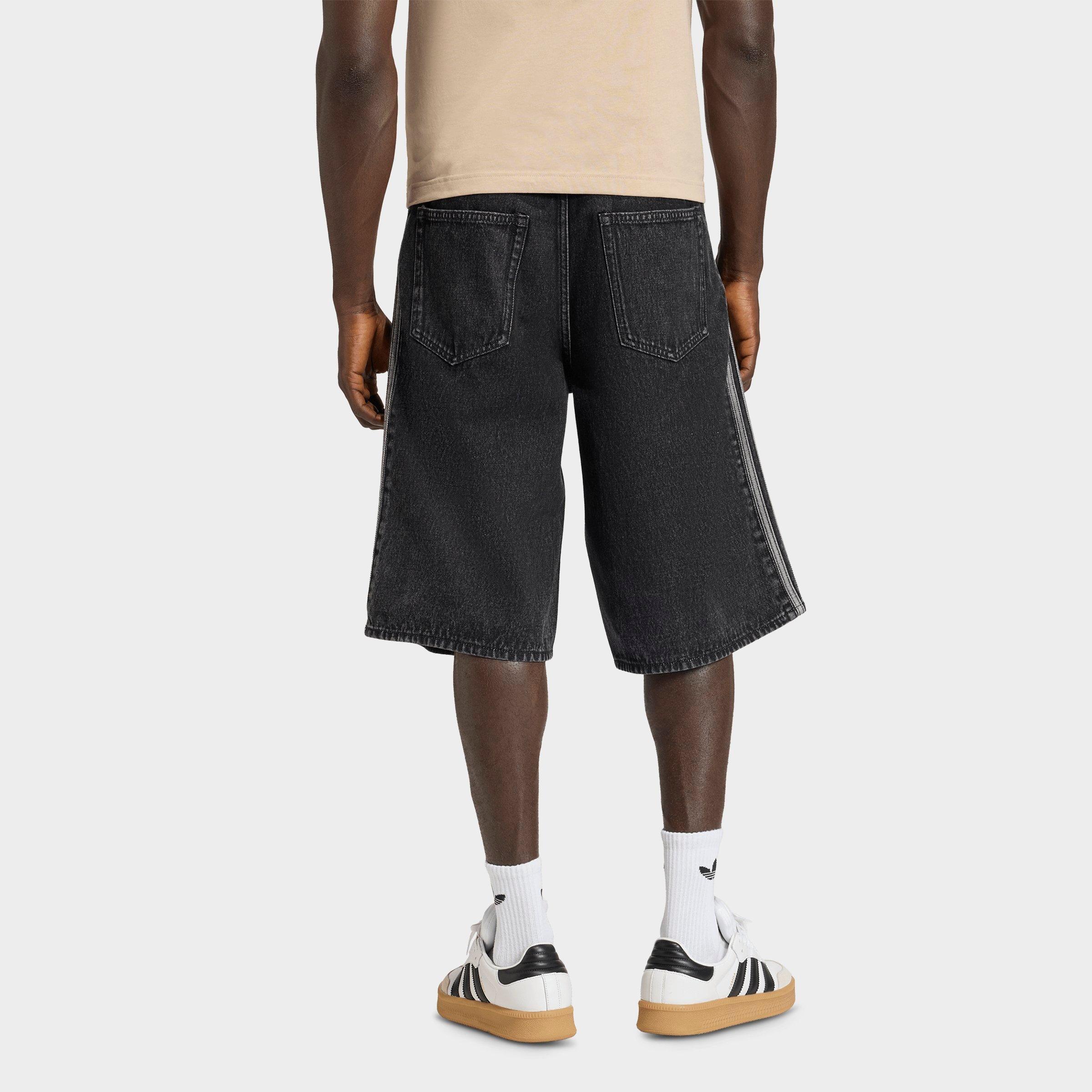 Men's adidas Originals Firebird Adicolor Denim Shorts - True Black Denim