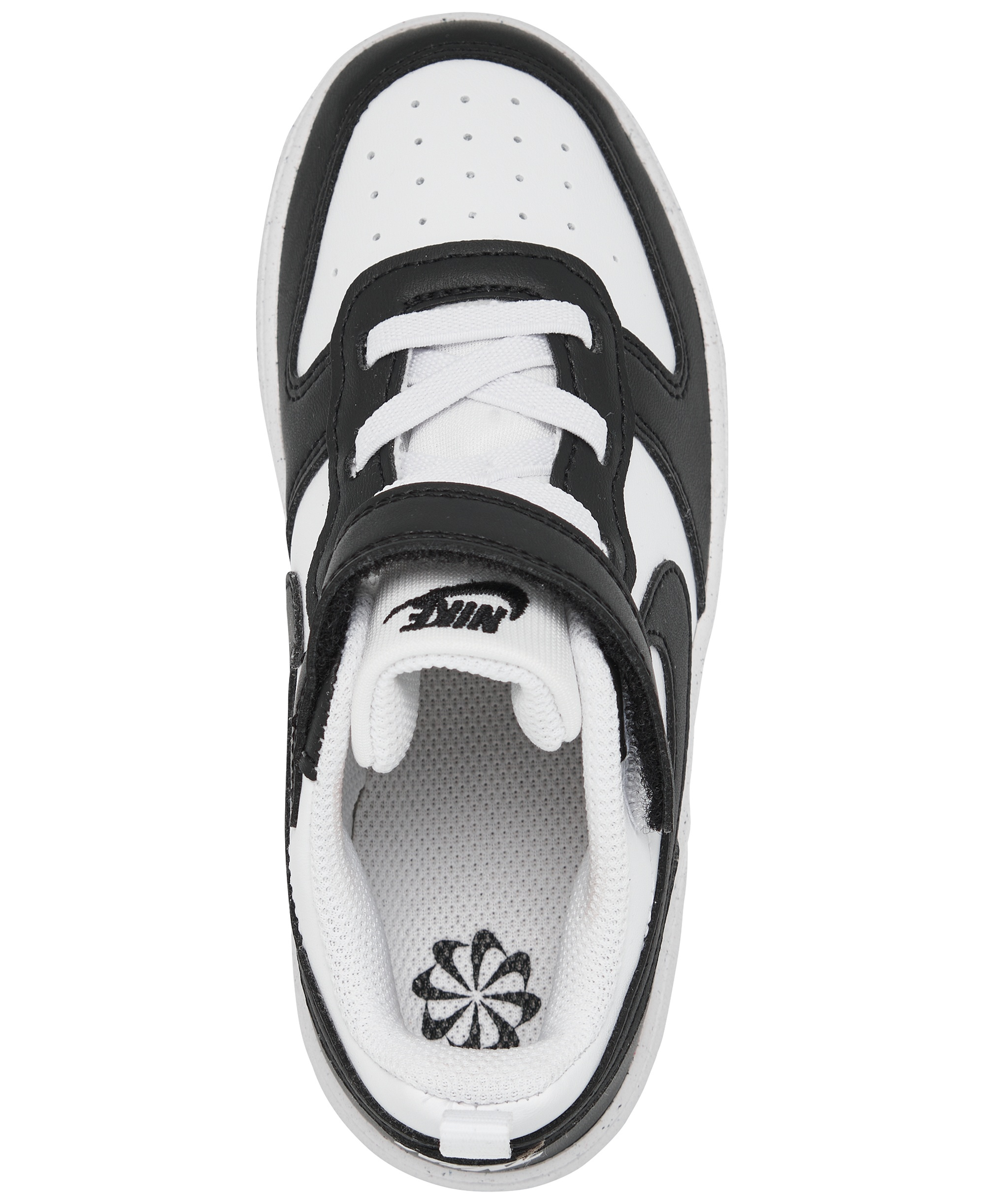 Nike Toddler Kids Court Borough Low Recraft Stay-Put Casual Sneakers from Finish Line - White, Black