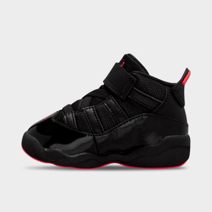 Kids' Toddler Air Jordan 6 Rings Basketball Shoes - Black/Infrared 23 - view 1