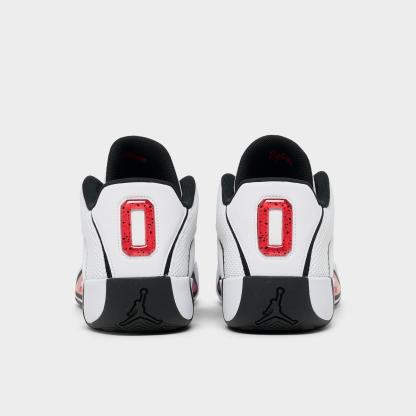 Men's Jordan Tatum 4 Basketball Shoes - White/University Red/Black - view 4