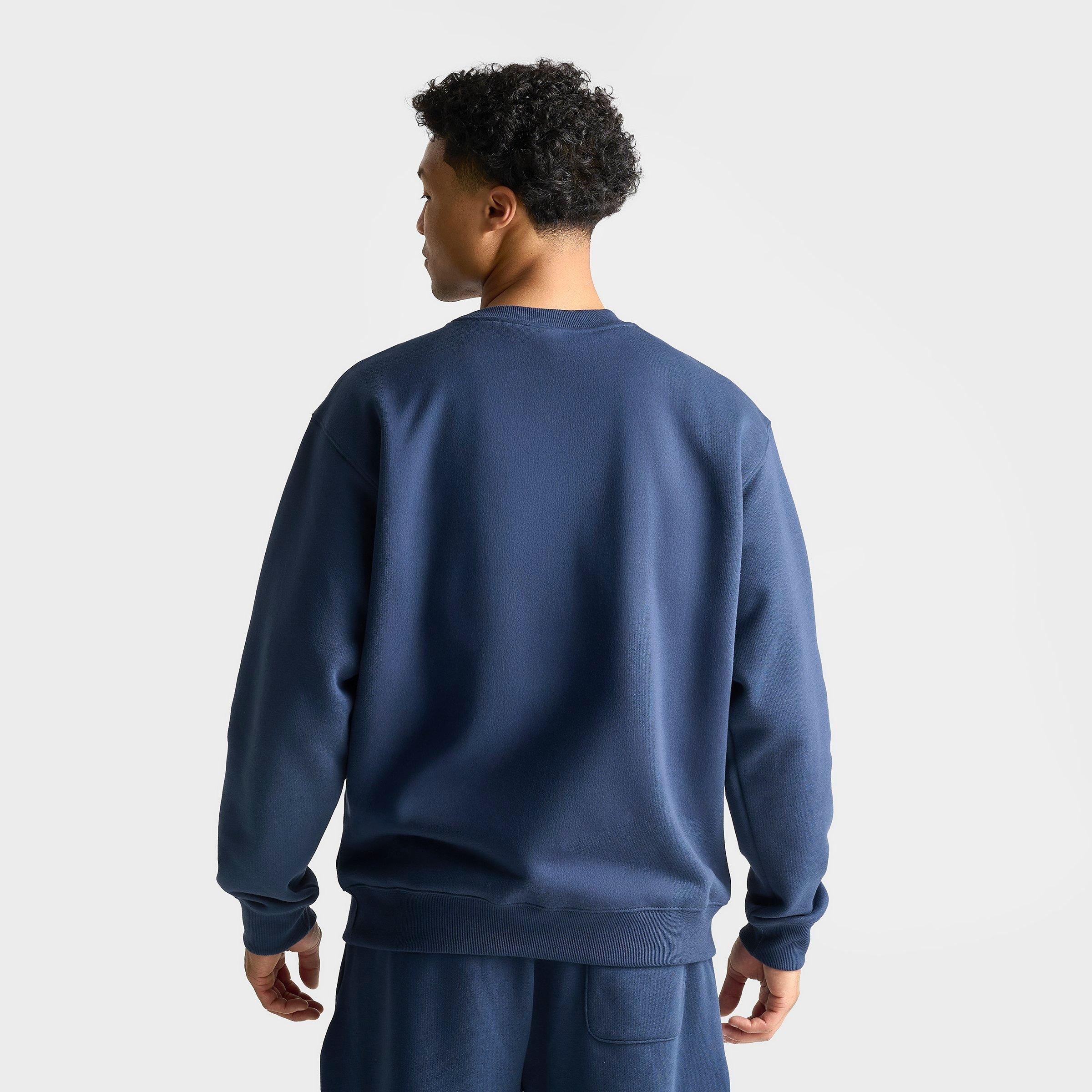 Men's New Balance Athletics Chenille Fleece Crewneck Sweatshirt - NB Blue/Teal/White - view 4
