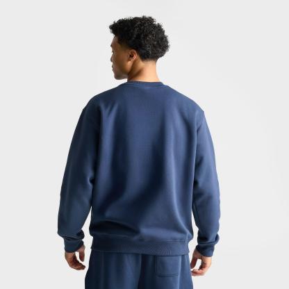 Men's New Balance Athletics Chenille Fleece Crewneck Sweatshirt - NB Blue/Teal/White - view 4