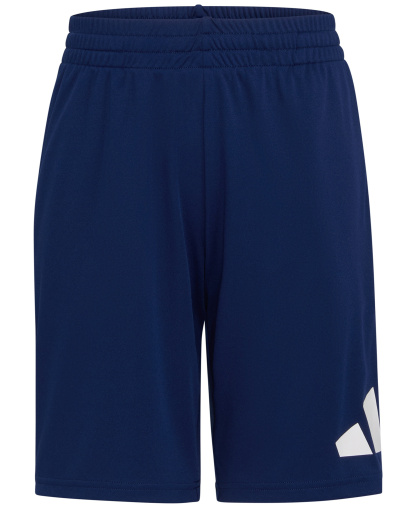 adidas Boys' 8-20 Elastic Waistband Essentials Big Logo Shorts - Dark Blue
