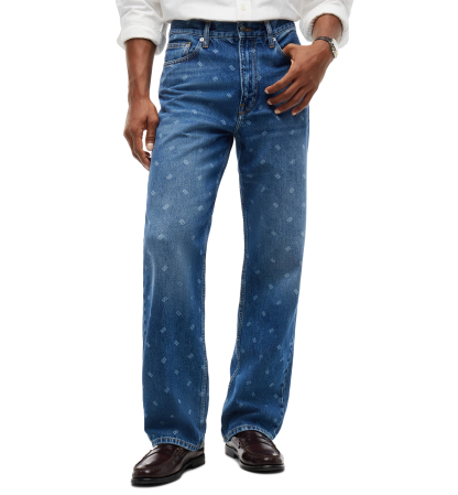 Tommy Hilfiger Men's American Icons Straight-Leg Relaxed-Fit Jeans, Macy’s Exclusive - Medium Wash
