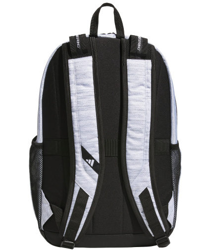 adidas Men's Multi-Compartment Design Backpack Messenger - Two Tone White/Black