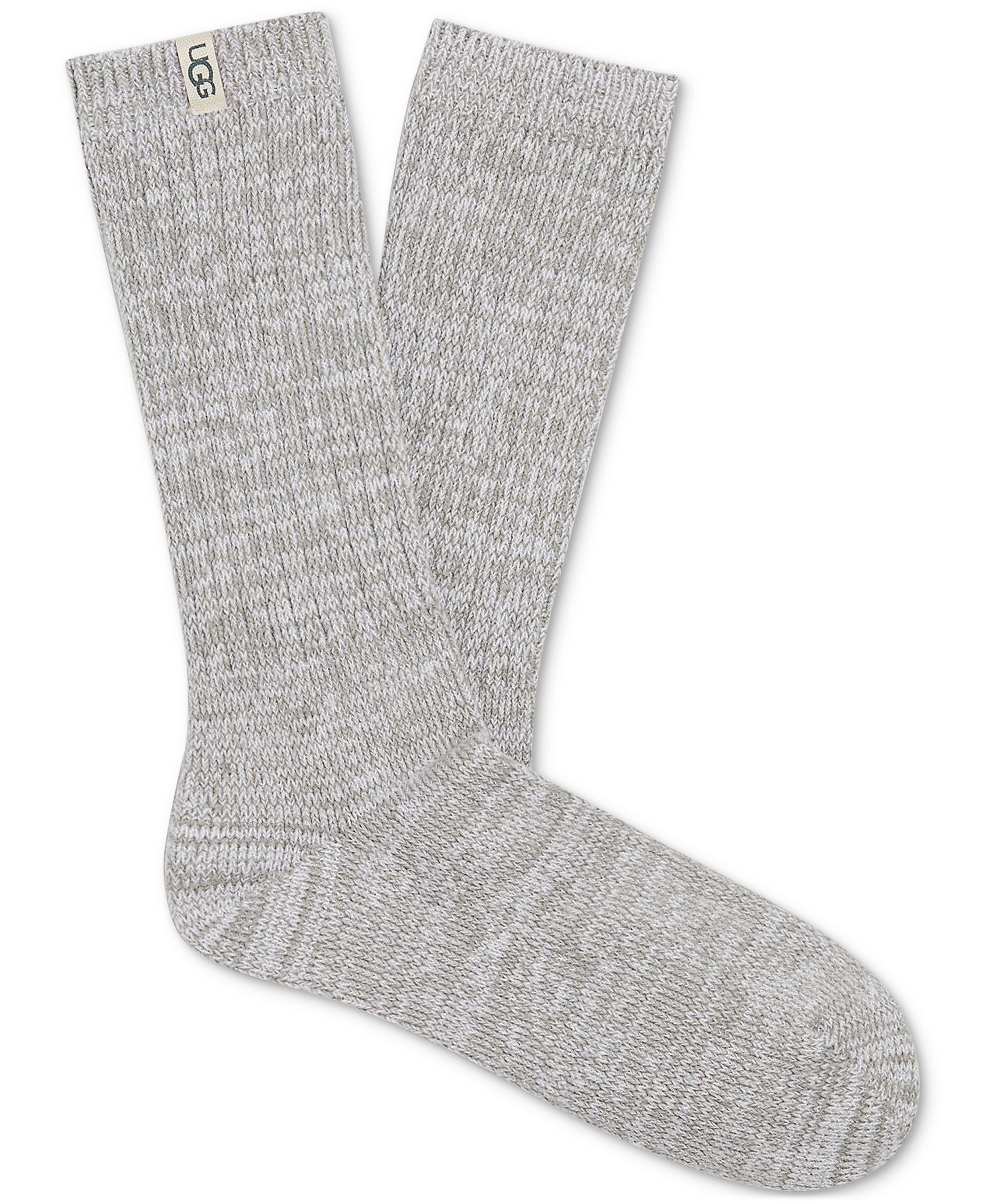 UGG Women's Rib-Knit Slouchy Crew Socks - Seal