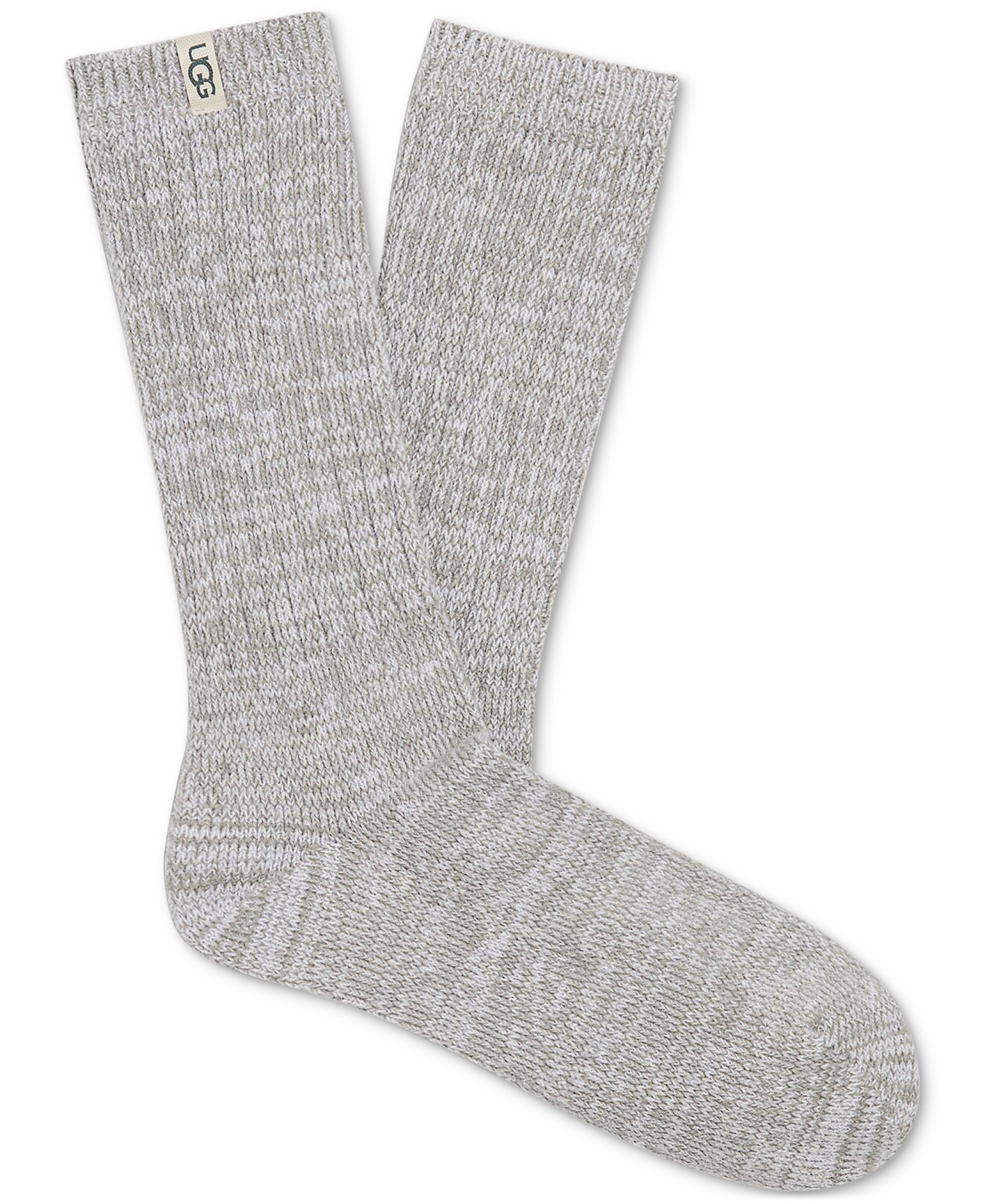 UGG Women's Rib-Knit Slouchy Crew Socks - Seal
