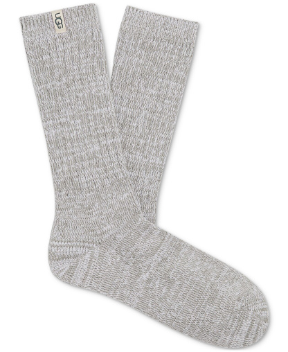 UGG Women's Rib-Knit Slouchy Crew Socks - Seal
