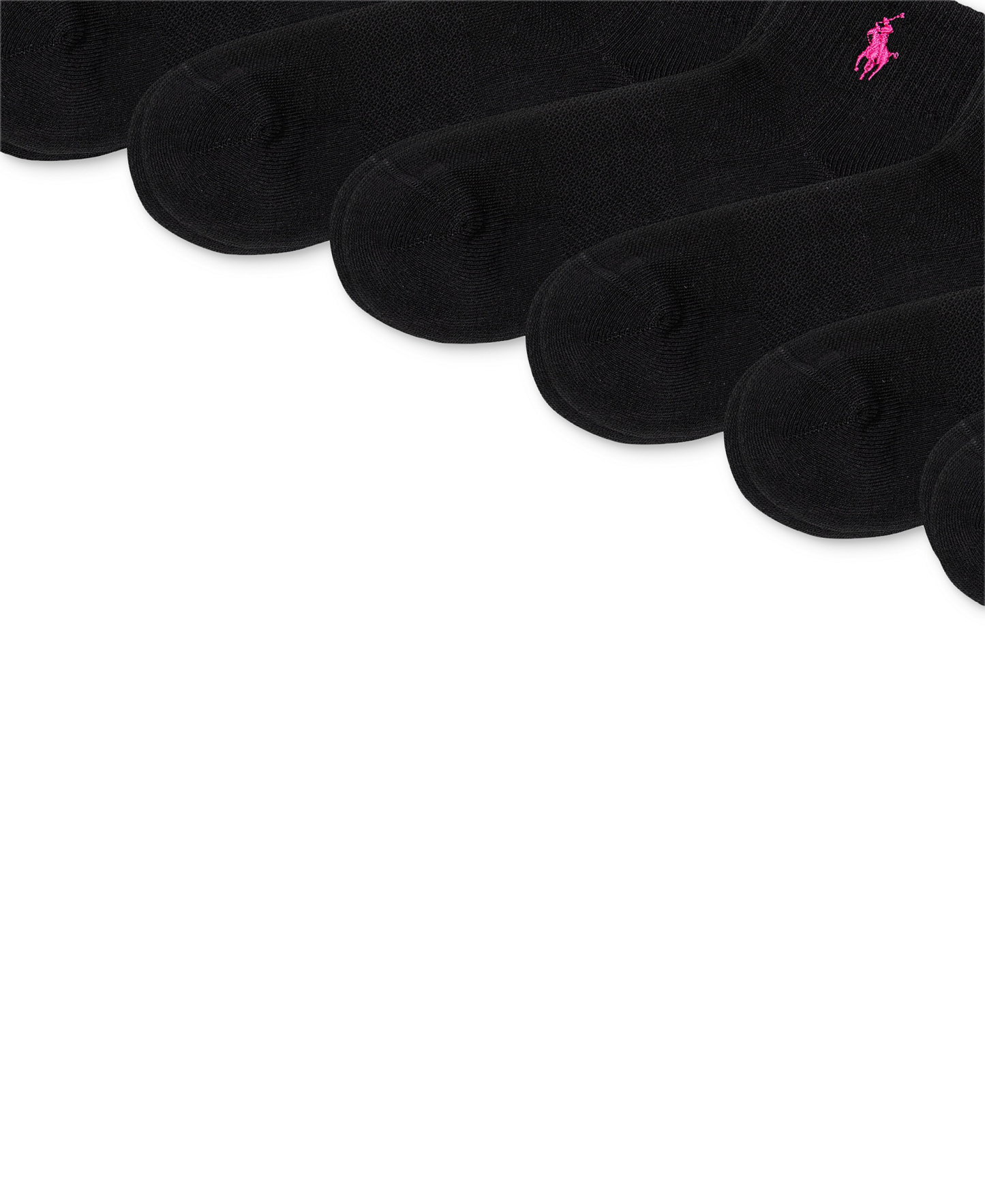 Polo Ralph Lauren Women's 6-Pk. Cushion Quarter Socks - Black assortment