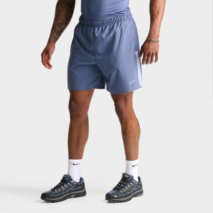 Men's Nike Dri-FIT Challenger Brief-Lined 7" Running Shorts - Diffused Blue/Cobalt Bliss