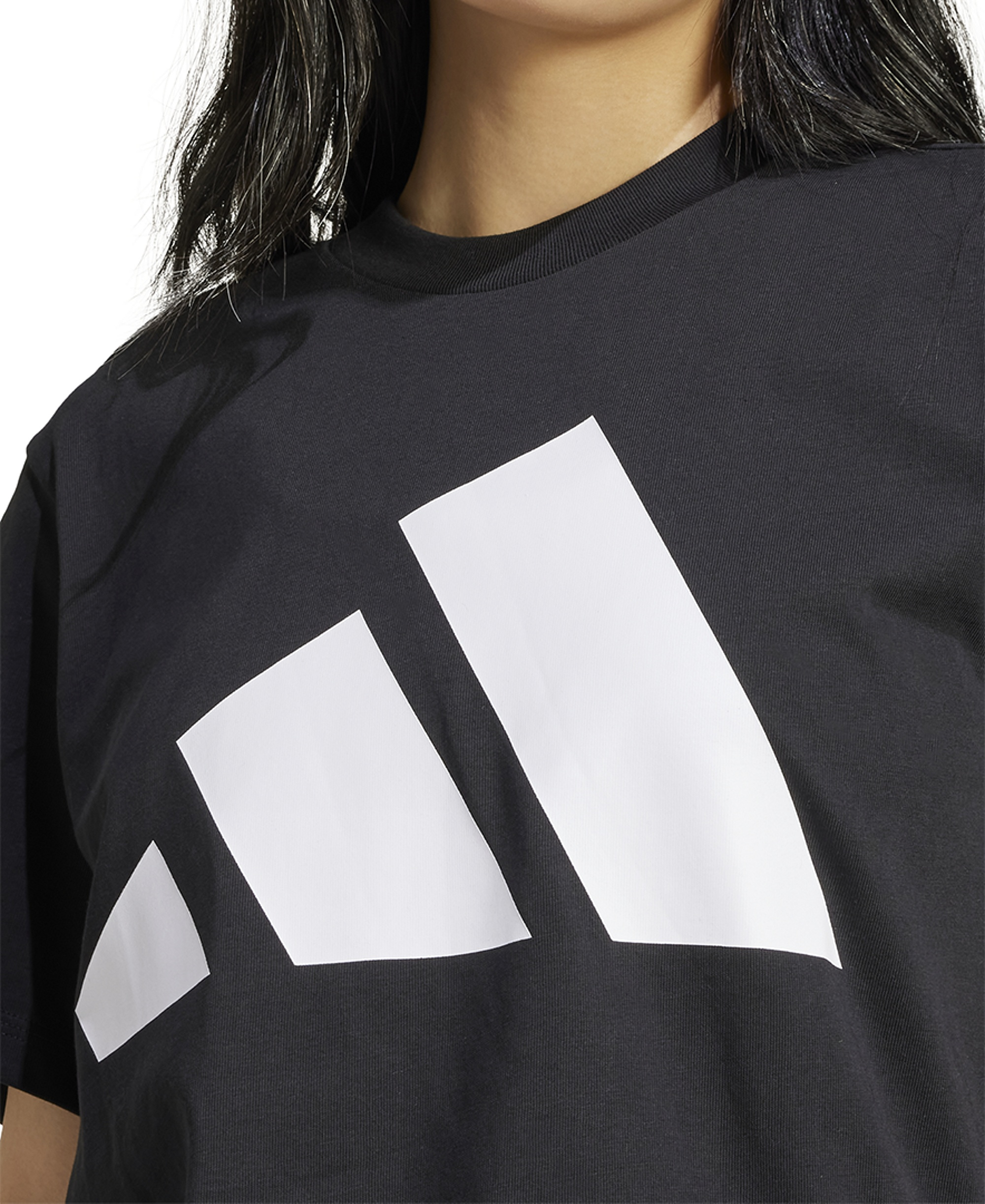 adidas Women's Essentials Big Logo Cotton T-Shirt - Black