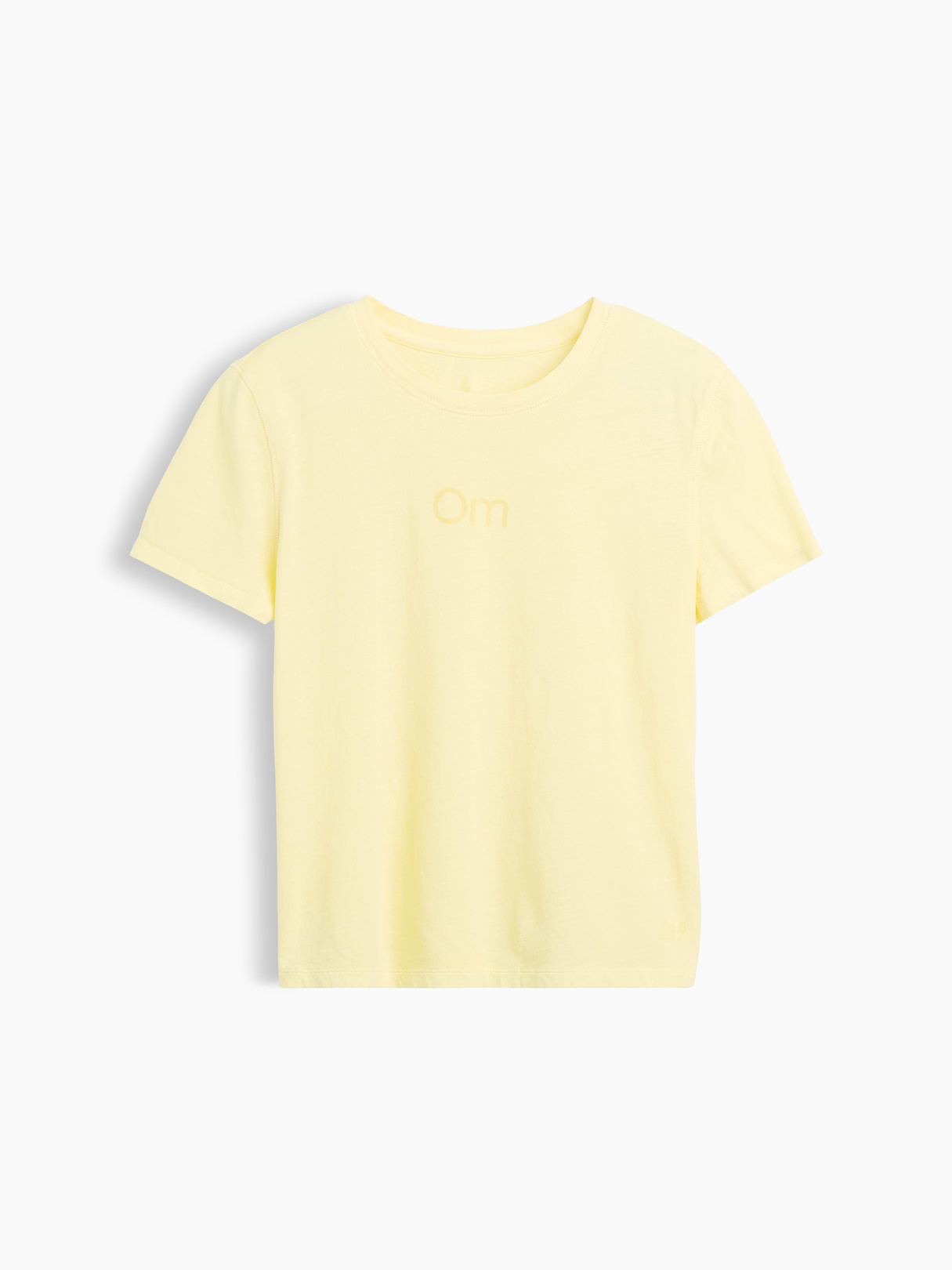 100% Cotton Authentic Shrunken T-Shirt - Om yellow