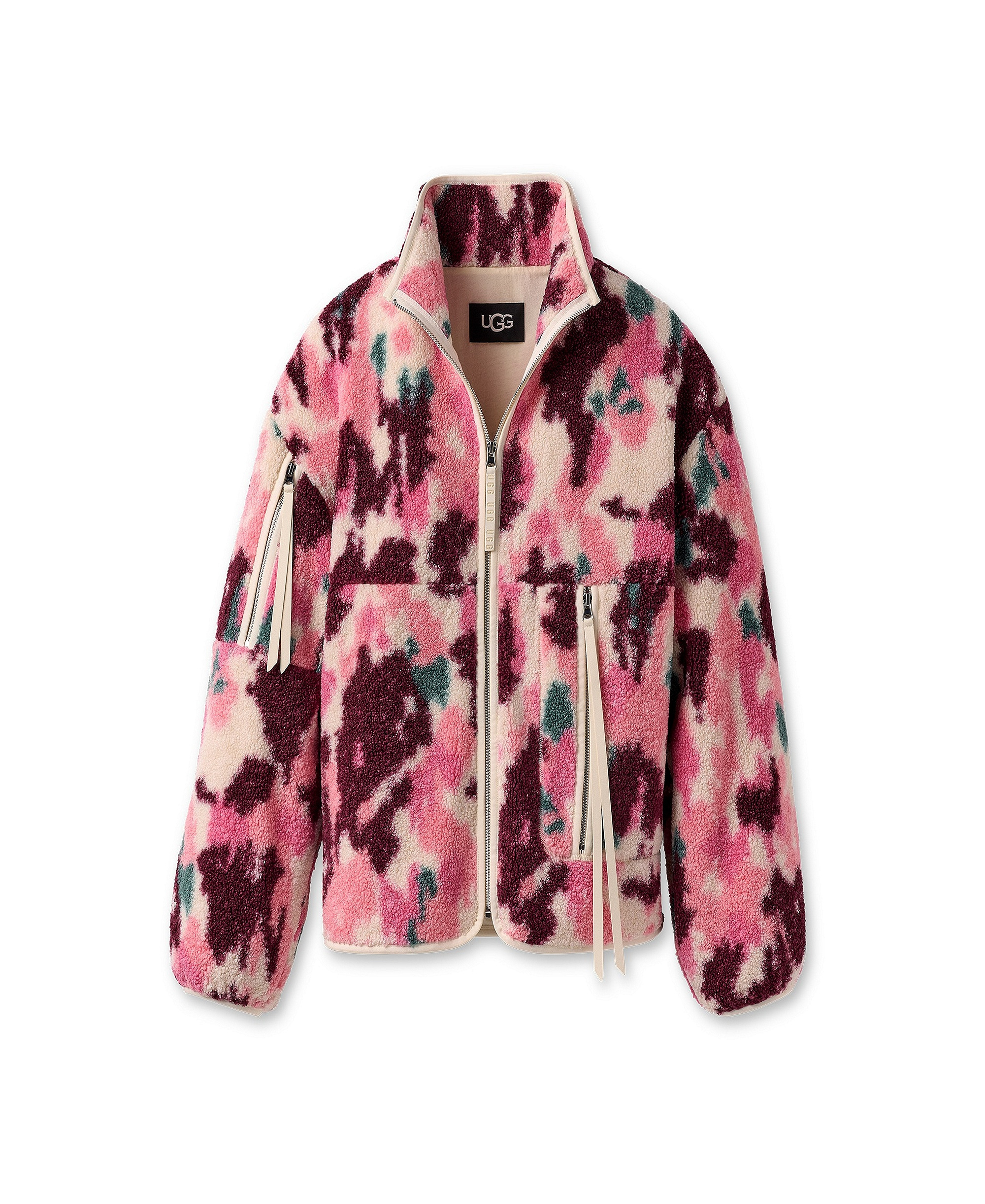 UGG Women's Plush Fleece Jacket - Abstract Multi