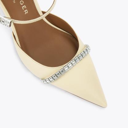 Kurt Geiger London Strass Point Mule - Beige - view 5