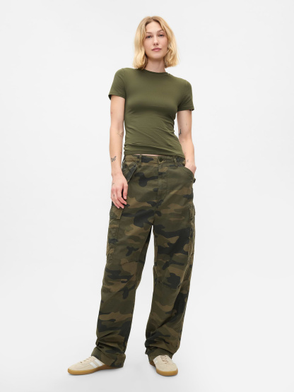 CloseKnit Jersey T-Shirt - olive green