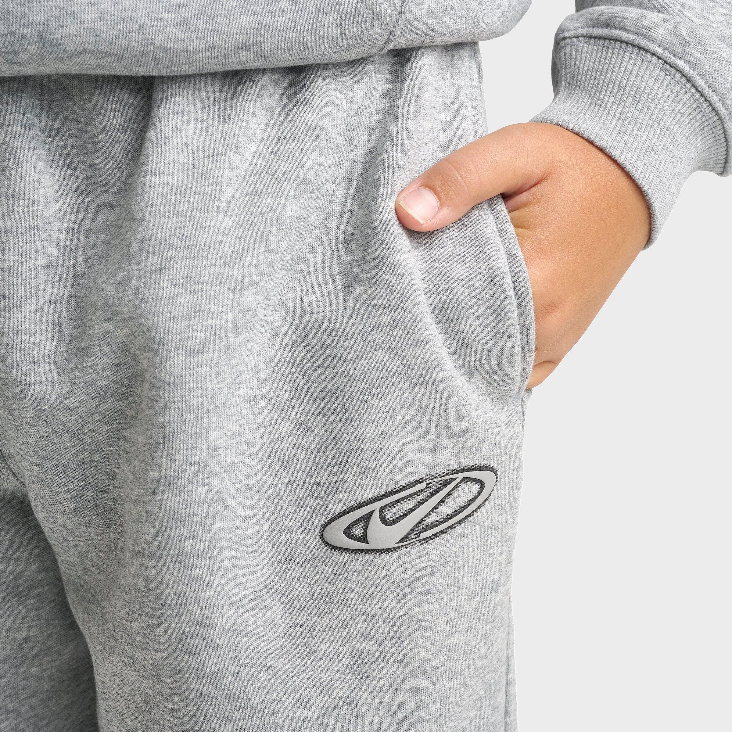 Big Kids' Nithtke Sportswear Club Fleece Loose Open-Hem Pants - Dark Grey Heather