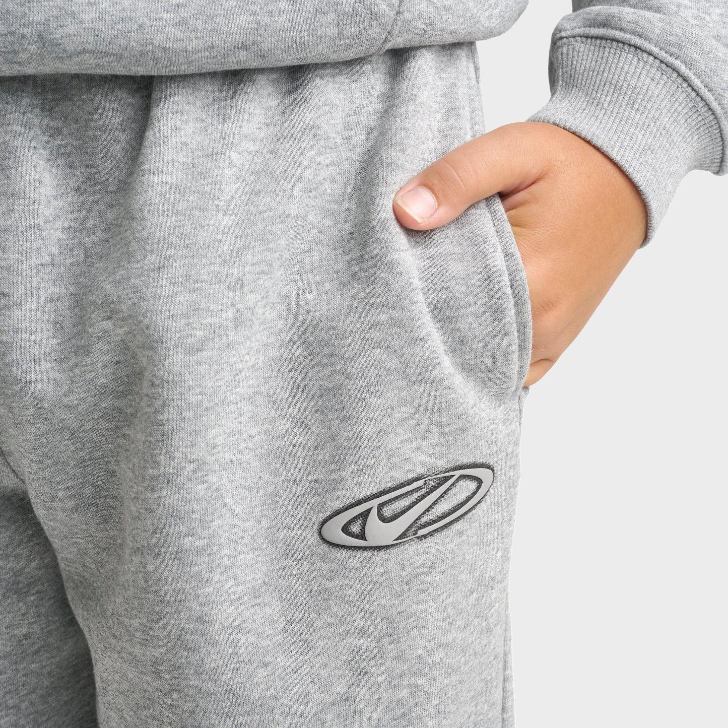 Big Kids' Nithtke Sportswear Club Fleece Loose Open-Hem Pants - Dark Grey Heather