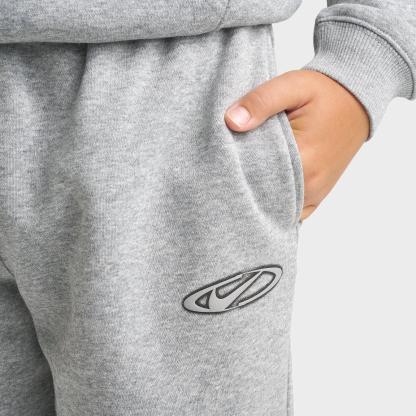 Big Kids' Nithtke Sportswear Club Fleece Loose Open-Hem Pants - Dark Grey Heather