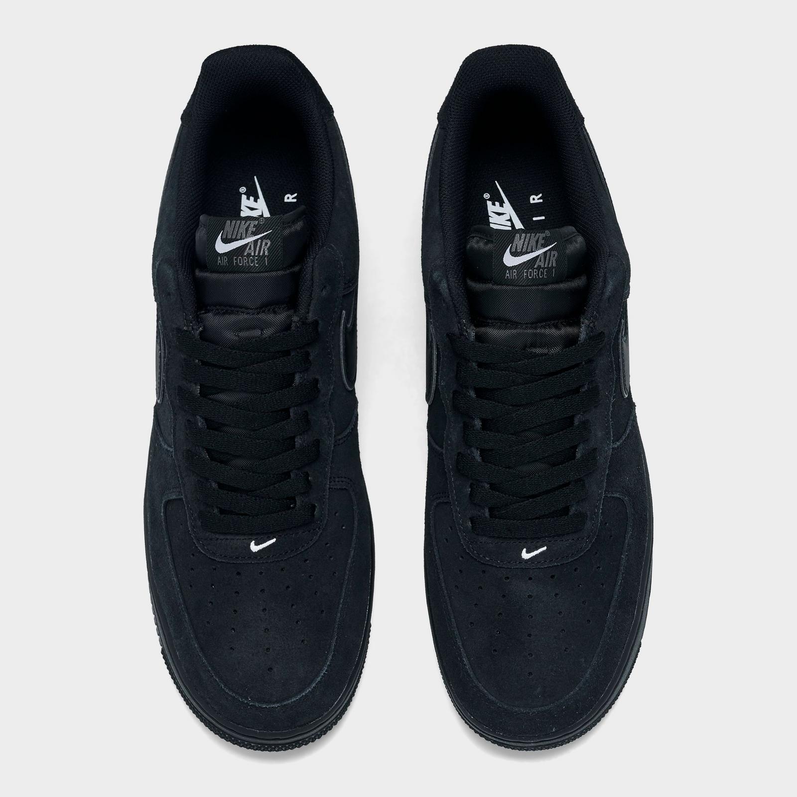 Men's Nike Air Force 1 '07 LV8 Casual Shoes - Black/Black/Iron Grey/White