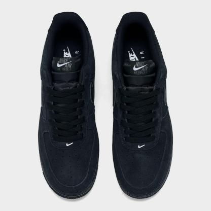Men's Nike Air Force 1 '07 LV8 Casual Shoes - Black/Black/Iron Grey/White