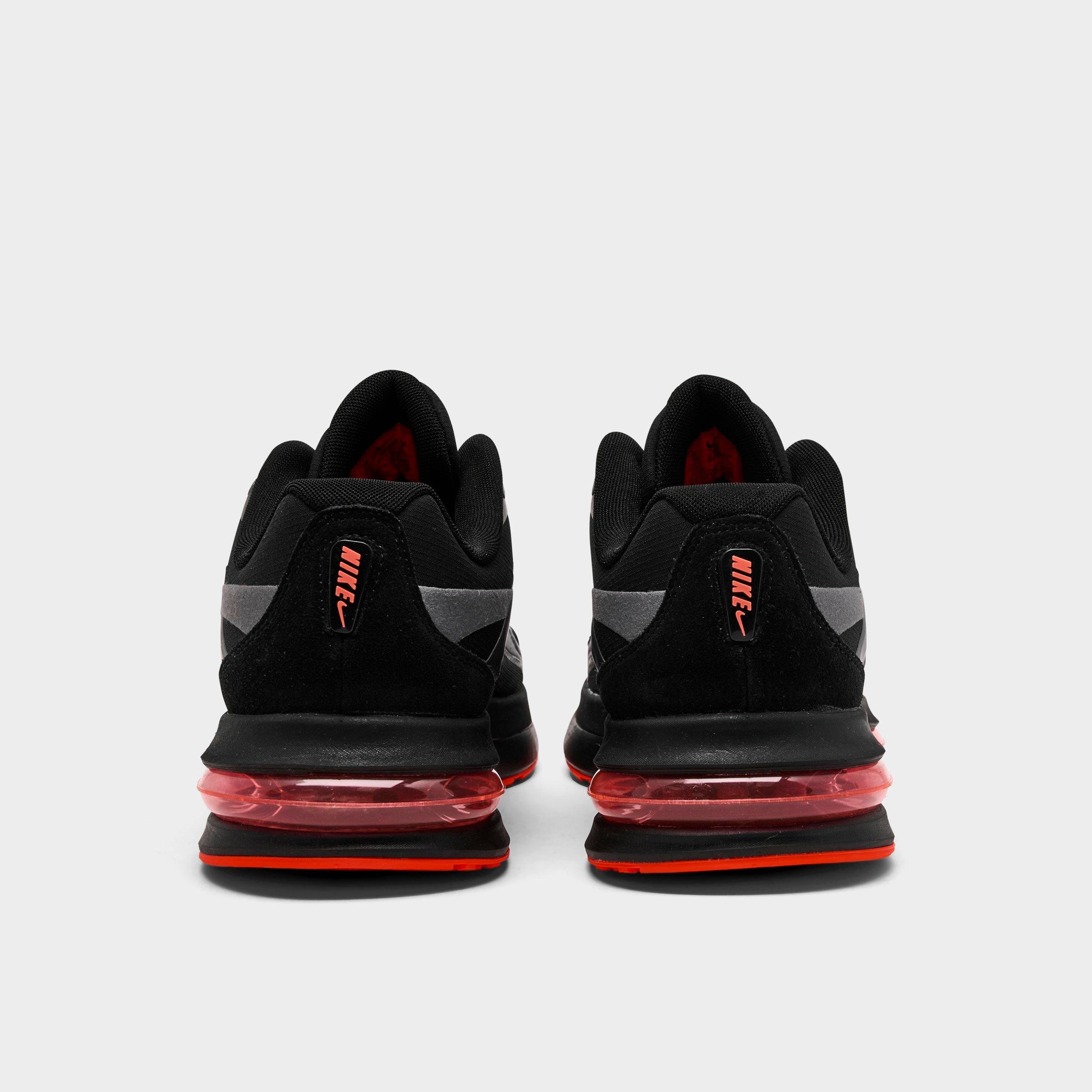 Men's Nithtke Air Max Metro Casual Shoes - Black/Metallic Dark Grey/Bright Crimson/Black - Back view