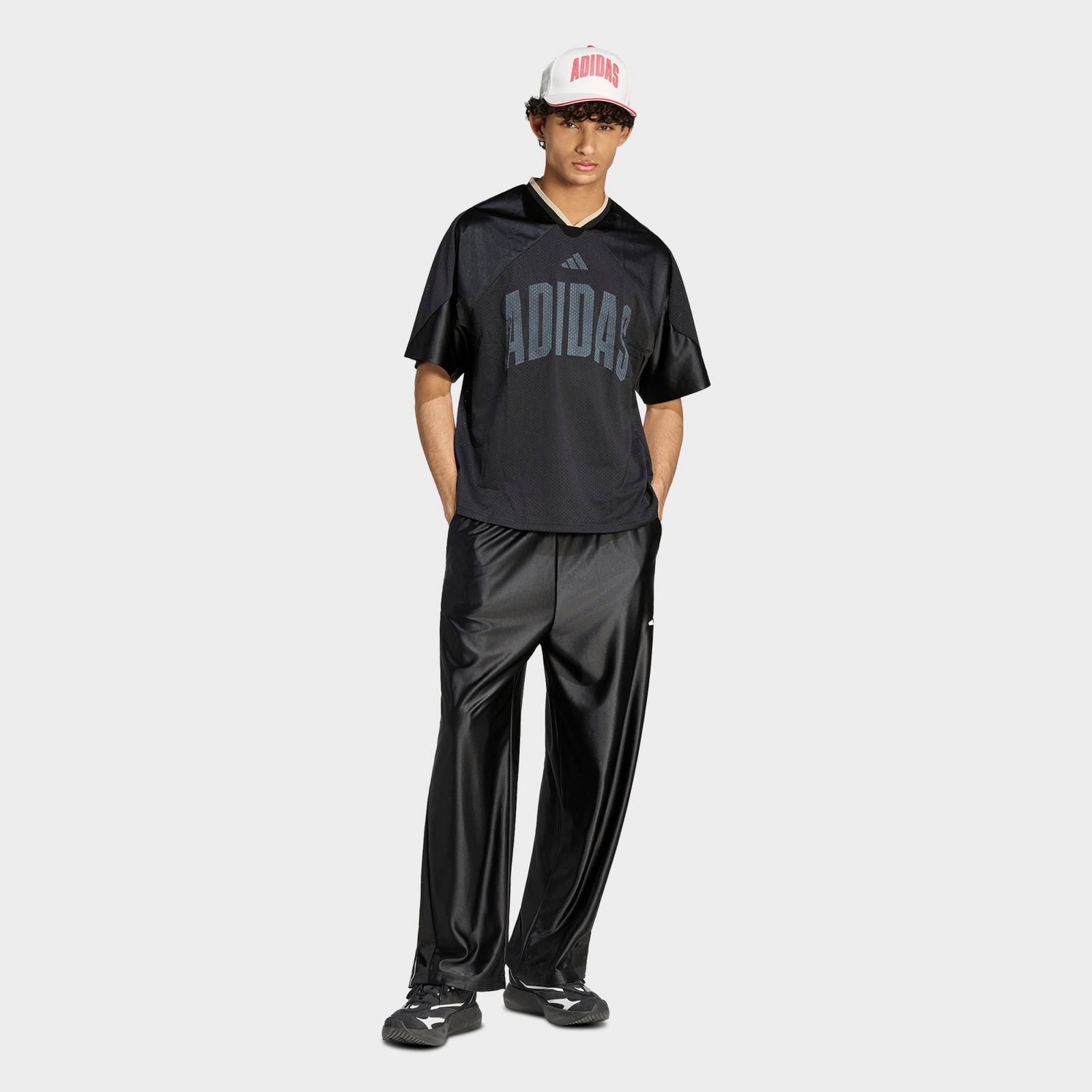 Men's adidas Stadium Graphic Mesh T-Shirt - Black/Off White - view 2