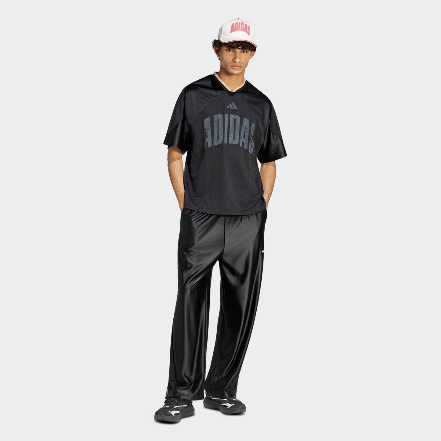 Men's adidas Stadium Graphic Mesh T-Shirt - Black/Off White - view 2