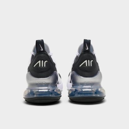 Women's Nithtke Air Max 270 Casual Shoes - Part 1 - White/Seaweed/Metallic Silver - Back view