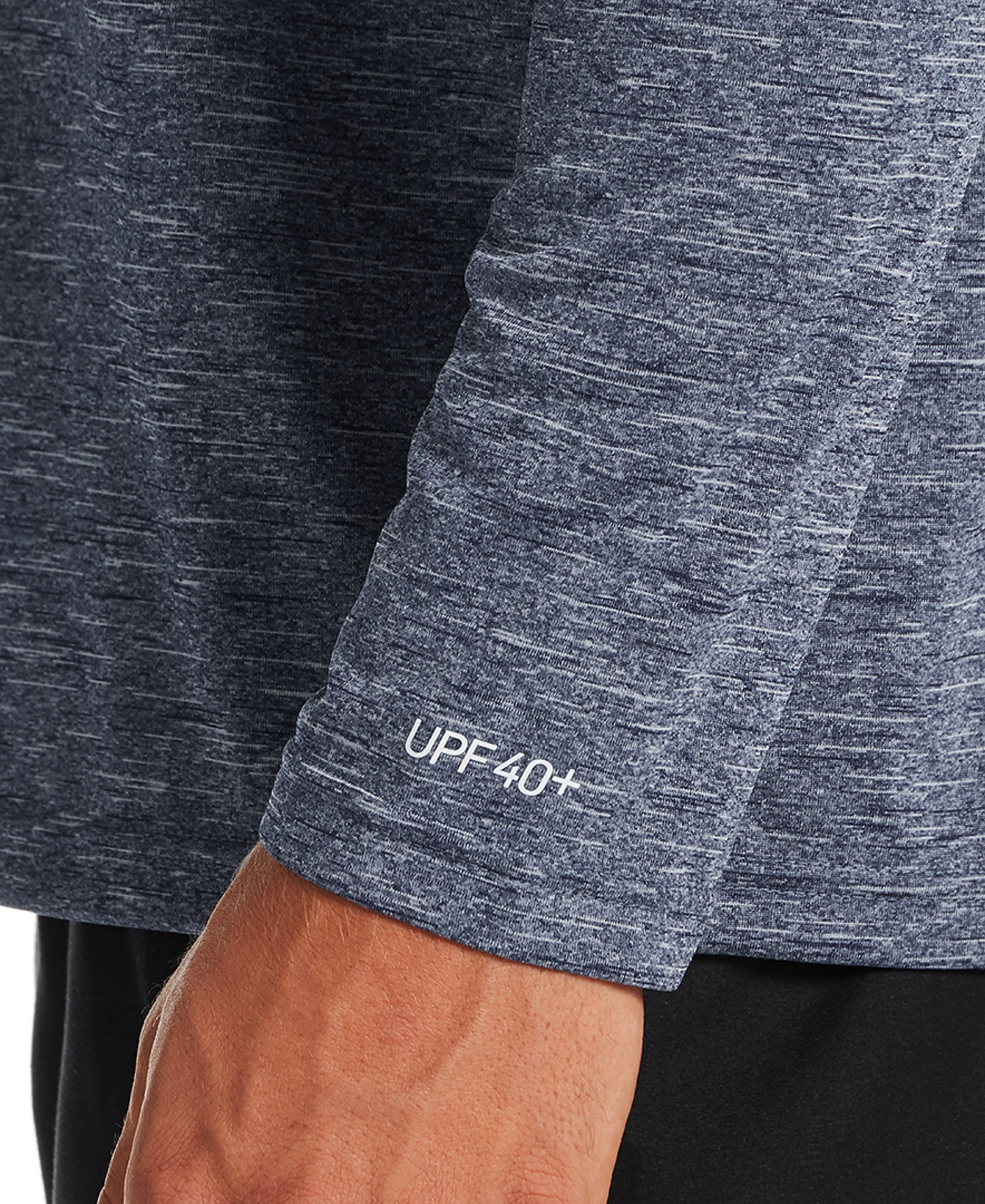 Nike Men's Heather Hydroguard Long Sleeve Swim T-Shirt - MIDNIGHT NAVY