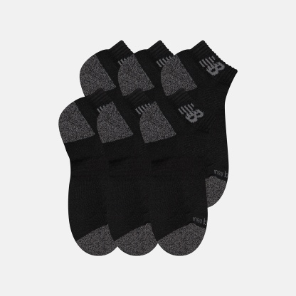 New Balance Active Low Cut Socks 6 Pack, LAS65203BK