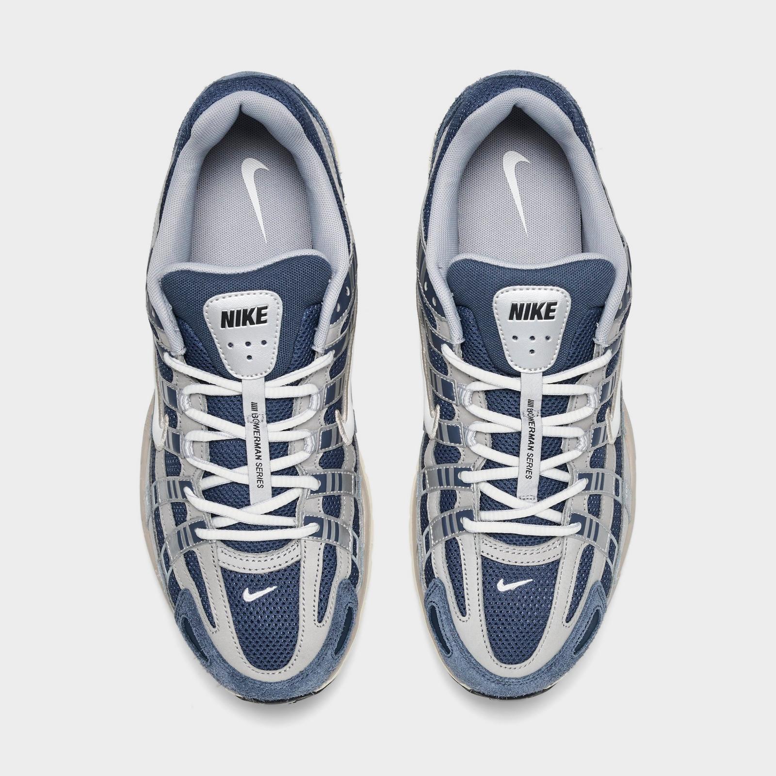 Men's Nike P-6000 Casual Shoes - Thunder Blue/Pale Ivory/Slate/Sail