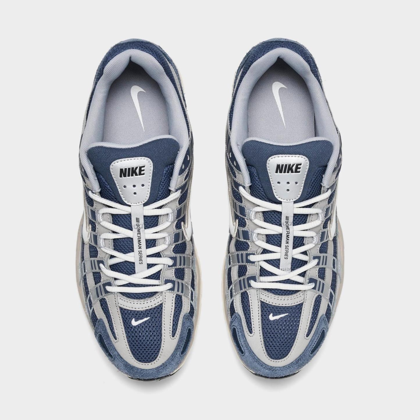 Men's Nike P-6000 Casual Shoes - Thunder Blue/Pale Ivory/Slate/Sail