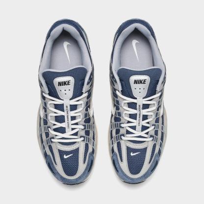 Men's Nike P-6000 Casual Shoes - Thunder Blue/Pale Ivory/Slate/Sail