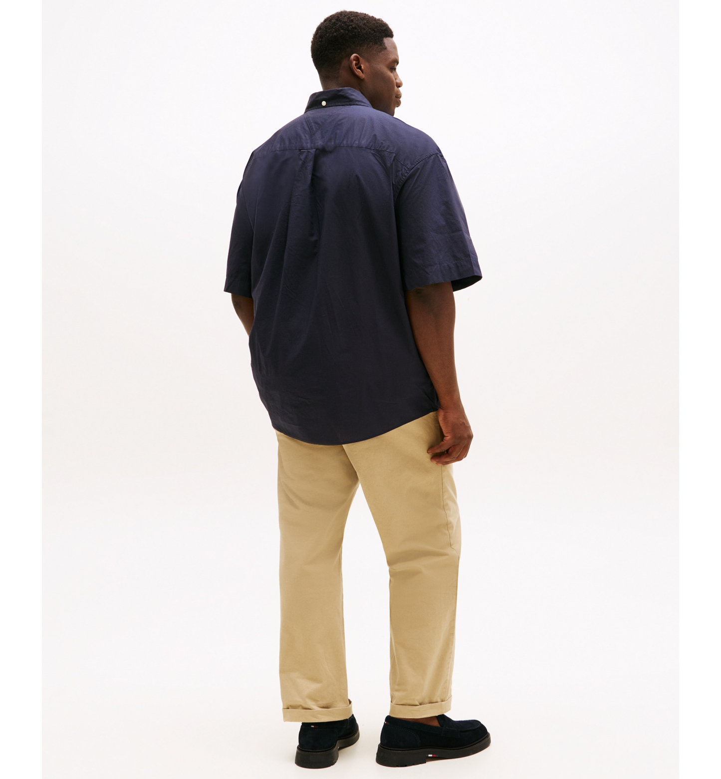 Tommy Hilfiger Men's  Big & Tall Maxwell Short-Sleeve Button-Down Shirt - Desert Sky