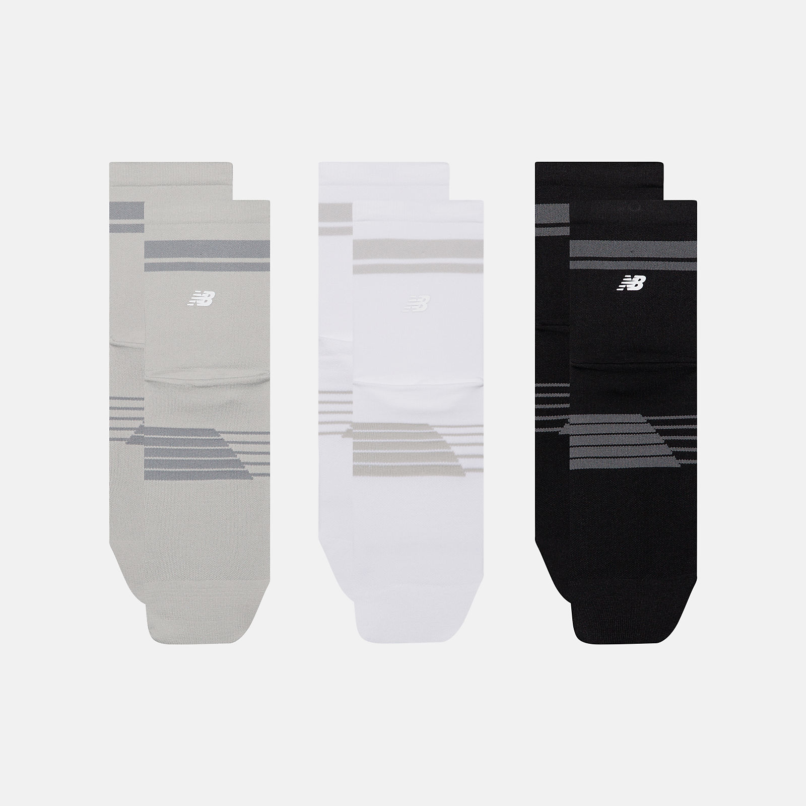 New Balance Pro Running QTR Socks 3 Pack, LAS35104AS1
