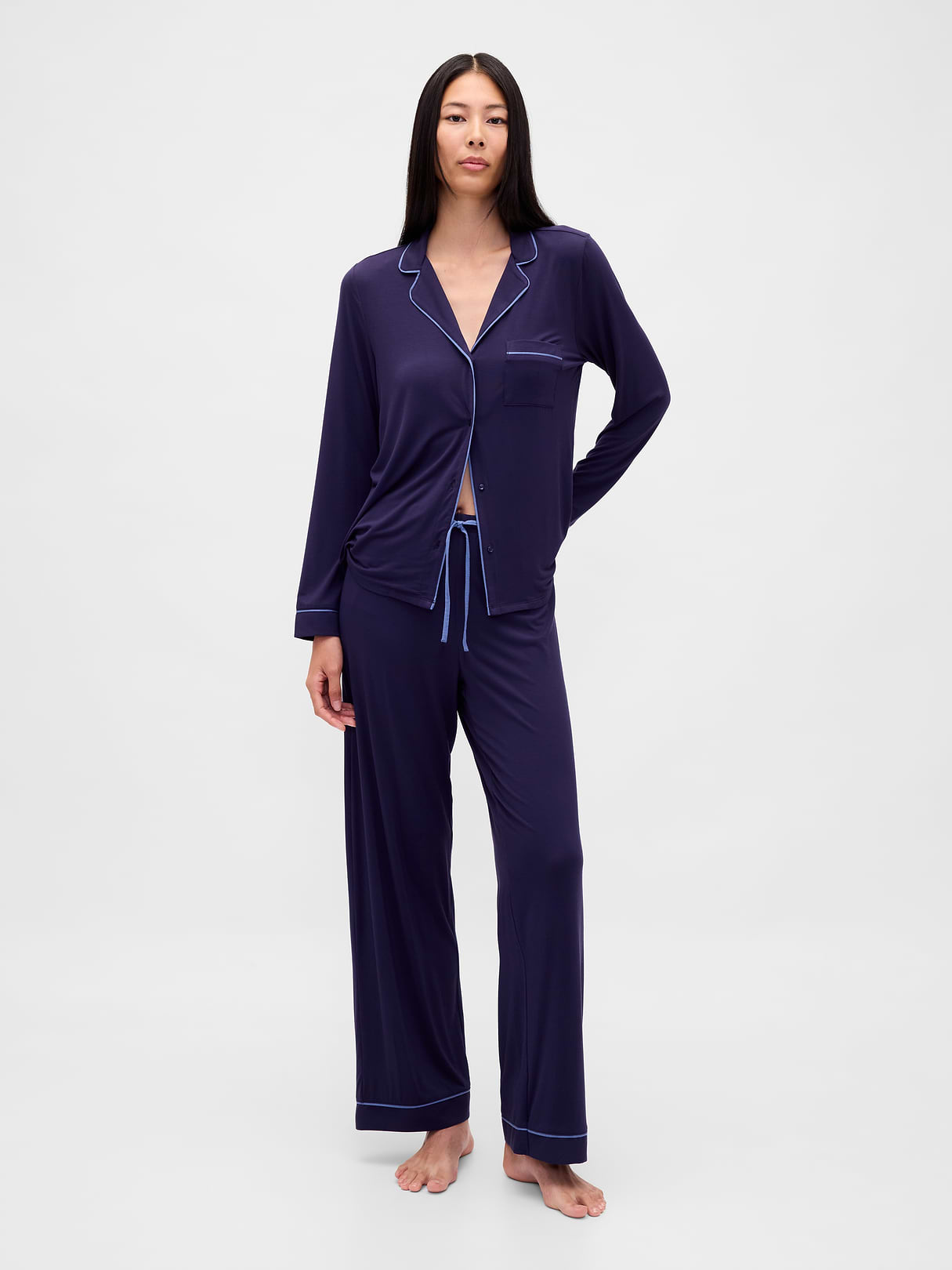 SoftMade Modal PJ Pants - Navy blue night