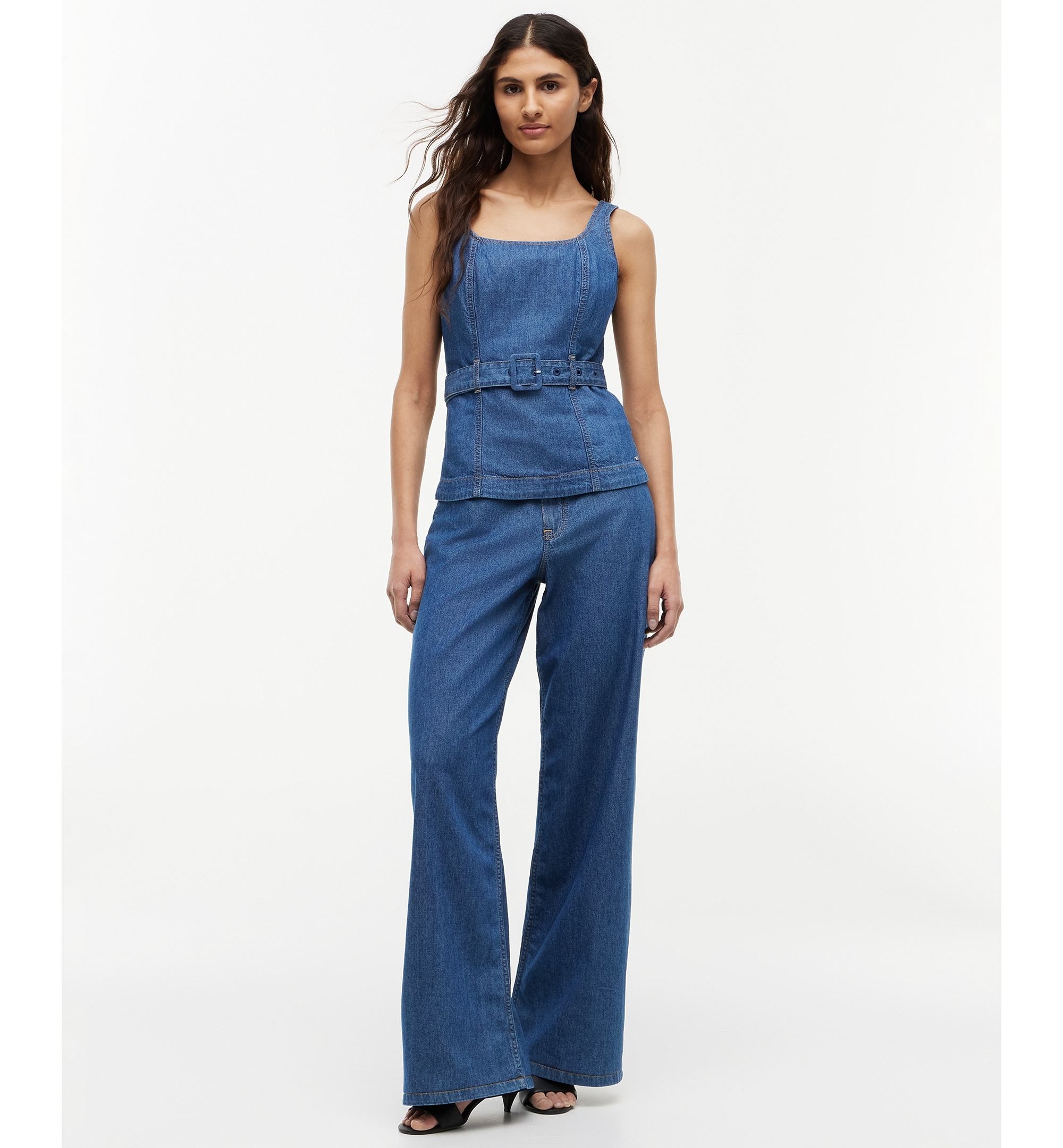 Tommy Hilfiger Women's Belted Sleeveless Top - Tory Mid