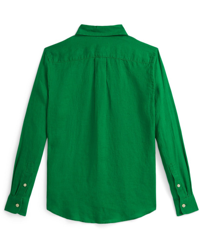 Polo Ralph Lauren Boys' 8-20 Linen Shirt - Cruise Green