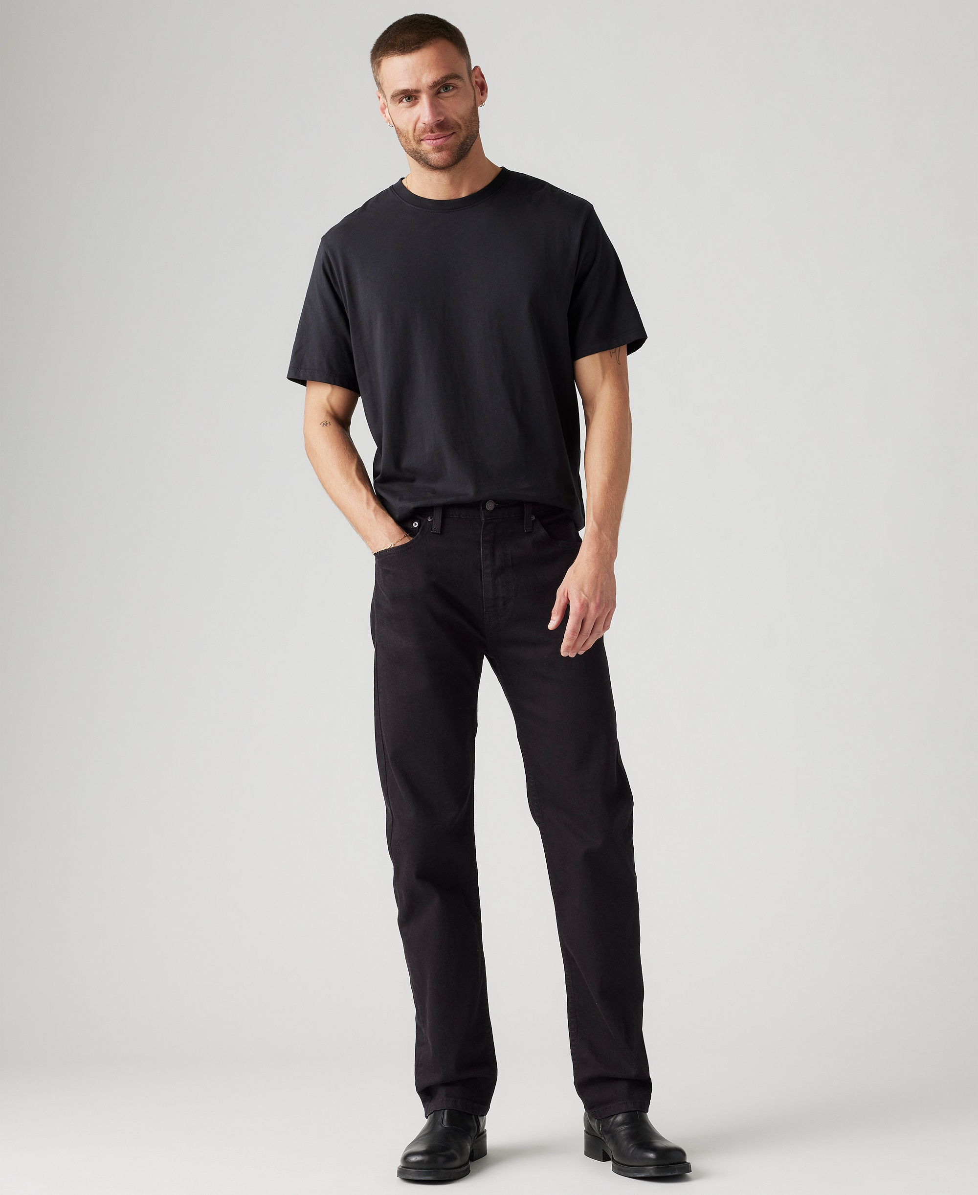 Levi's Men’s 505™ Regular-Fit Stretch Jeans - Native Cali Black