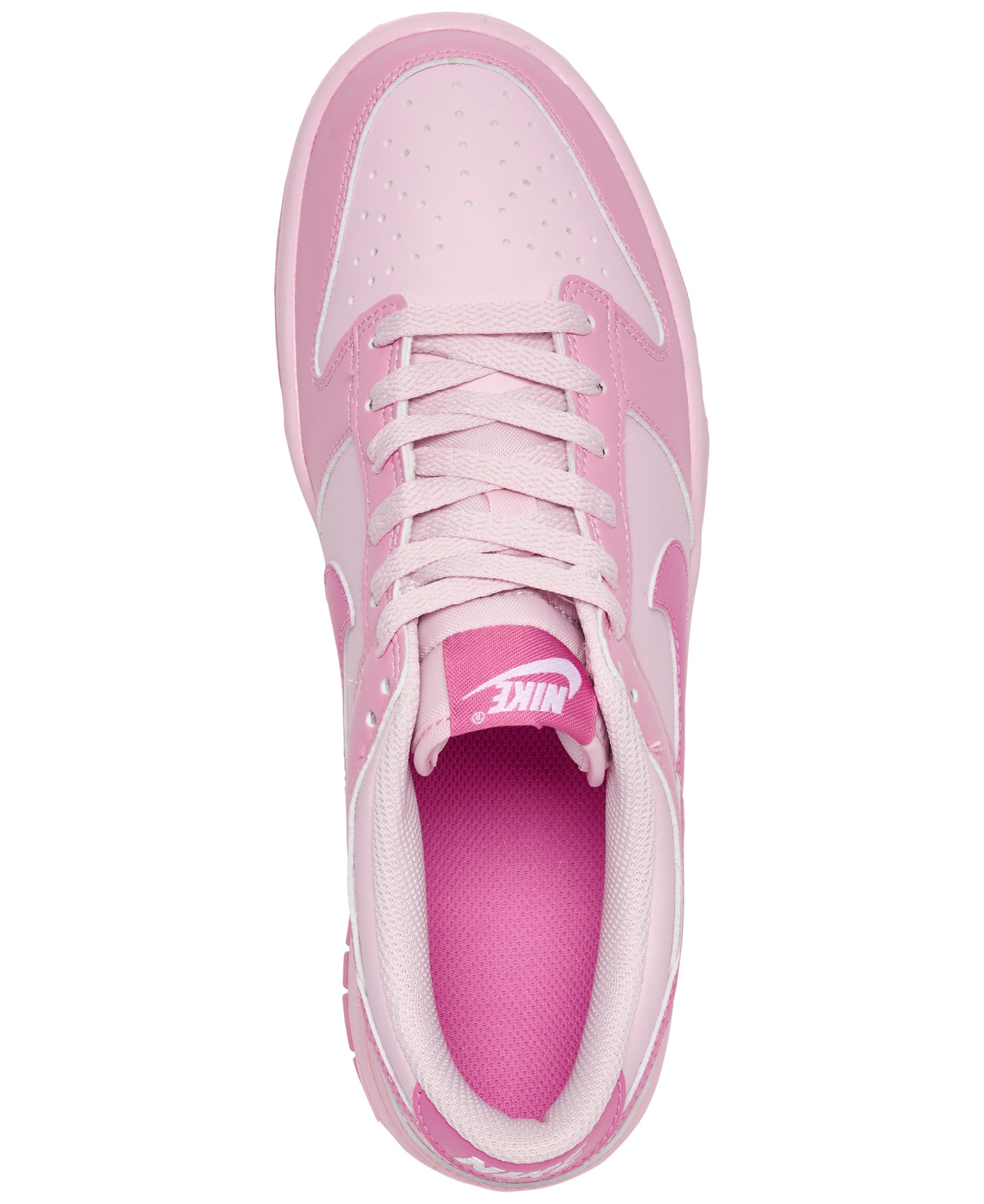 Nike Big Kids' Dunk Low Lifestyle Sneakers from Finish Line - Pink, White