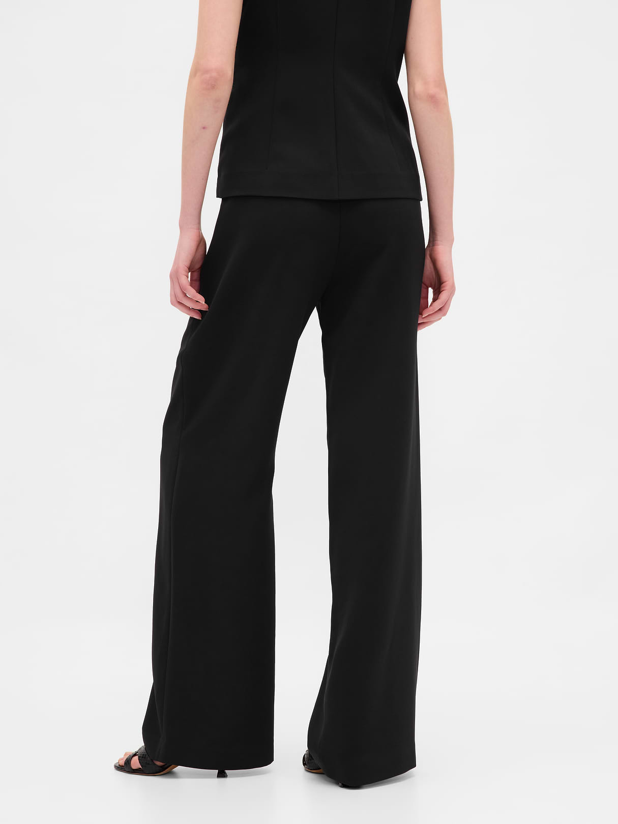 365 High Rise Pleated Trousers - Black