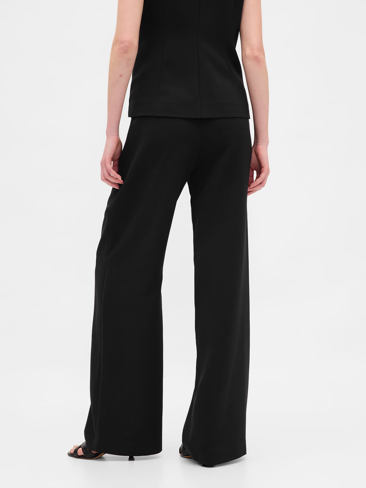 365 High Rise Pleated Trousers - Black