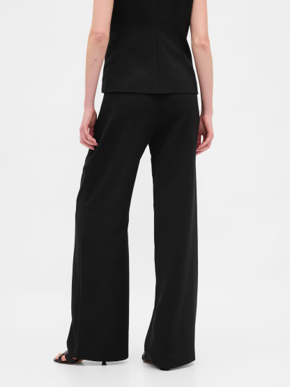 365 High Rise Pleated Trousers - Black