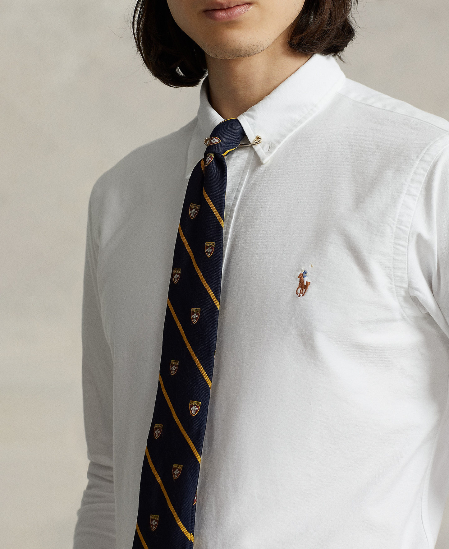 Polo Ralph Lauren Men's Custom Fit Oxford Shirt - White