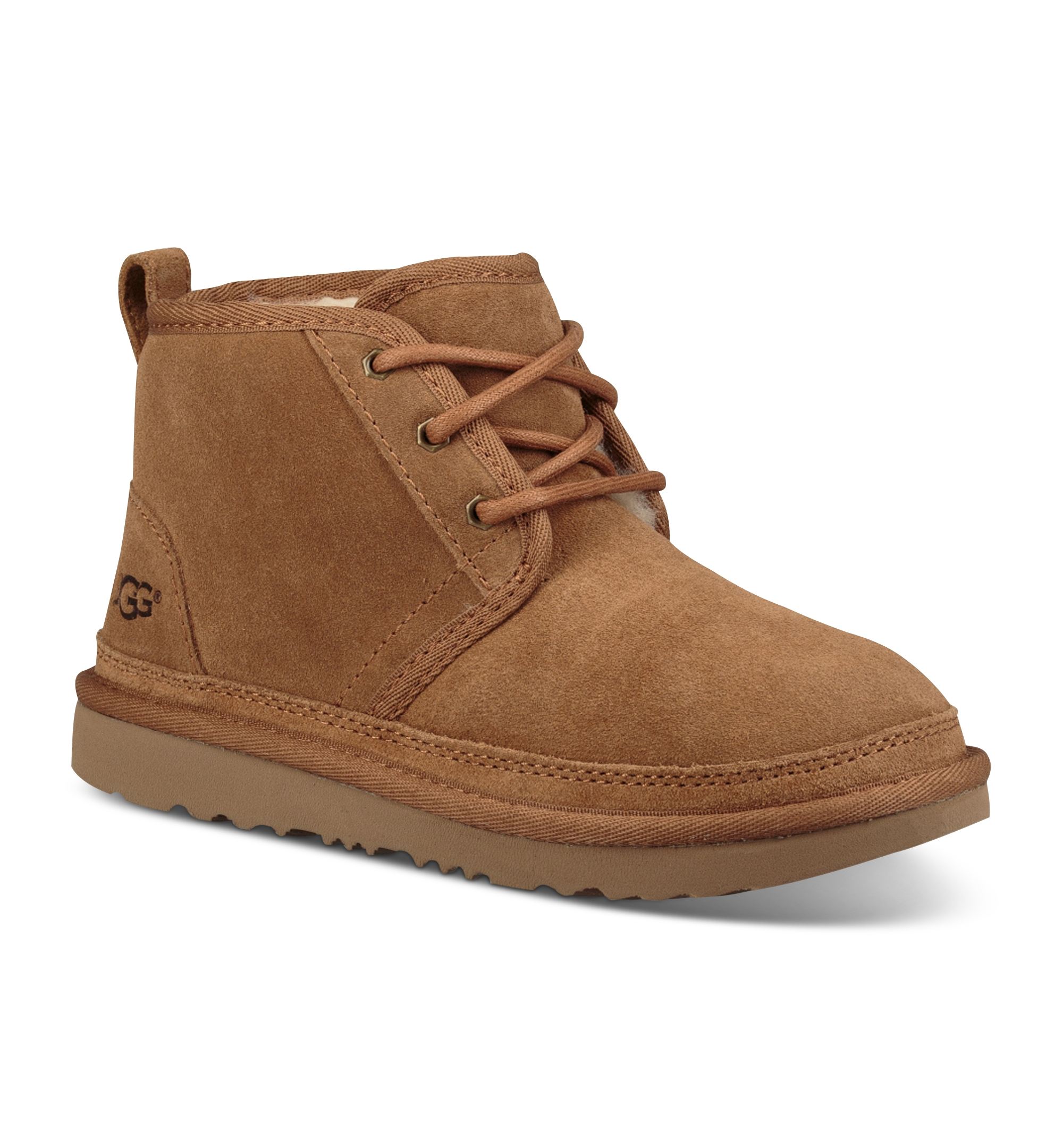 UGG® Kids Neumel II Lace-Up Booties - Chestnut