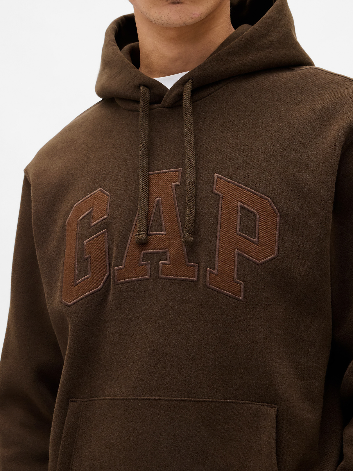 Adult VintageSoft Arch Logo Hoodie - Ground brown