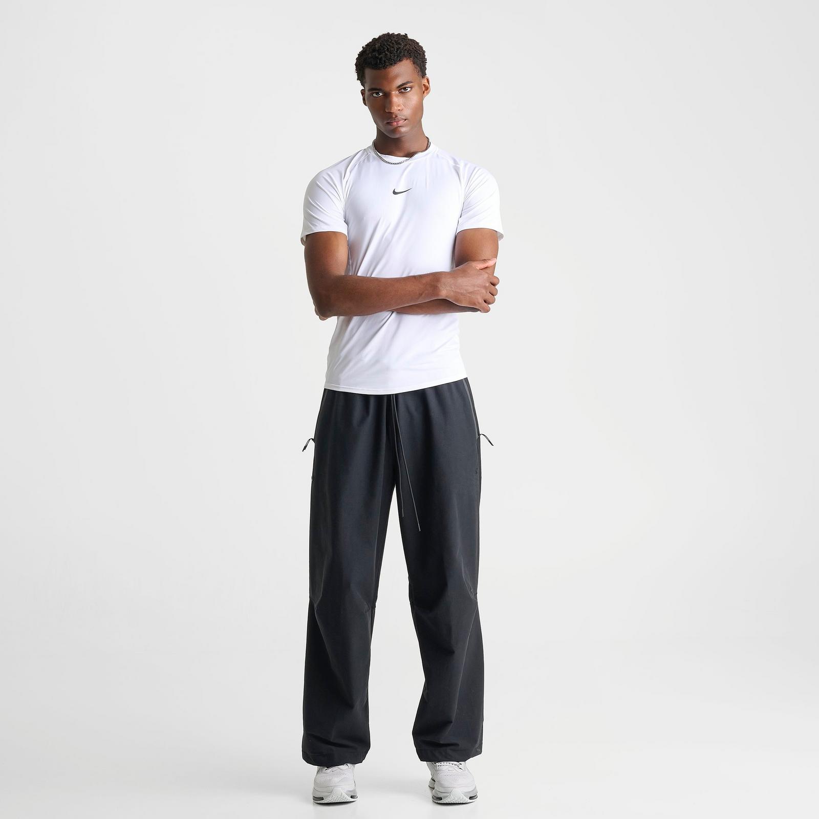 Men's Nike Pro Dri-FIT Tight Short-Sleeve Fitness Top - White/Black