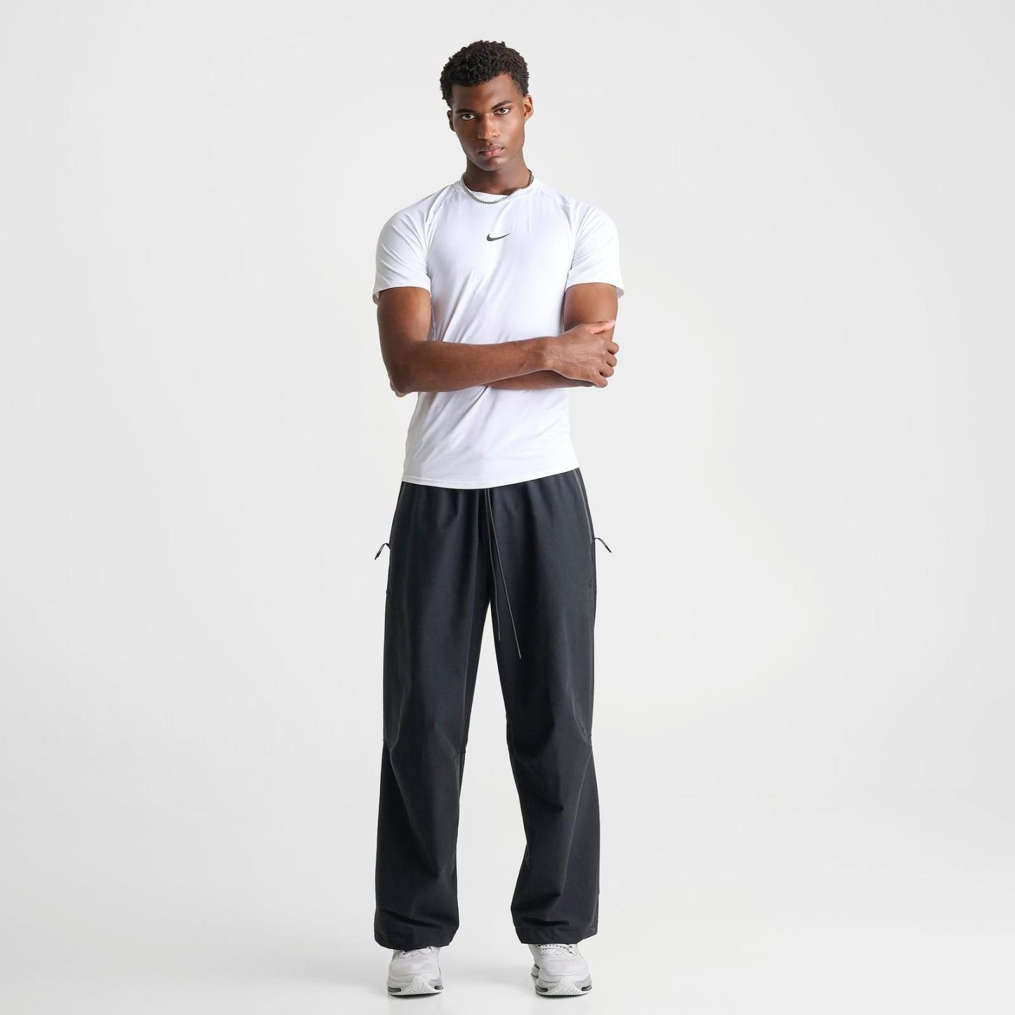 Men's Nike Pro Dri-FIT Tight Short-Sleeve Fitness Top - White/Black