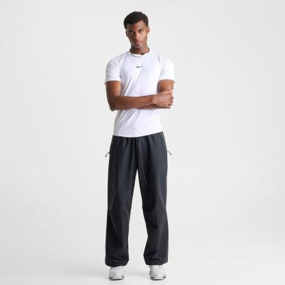 Men's Nike Pro Dri-FIT Tight Short-Sleeve Fitness Top - White/Black
