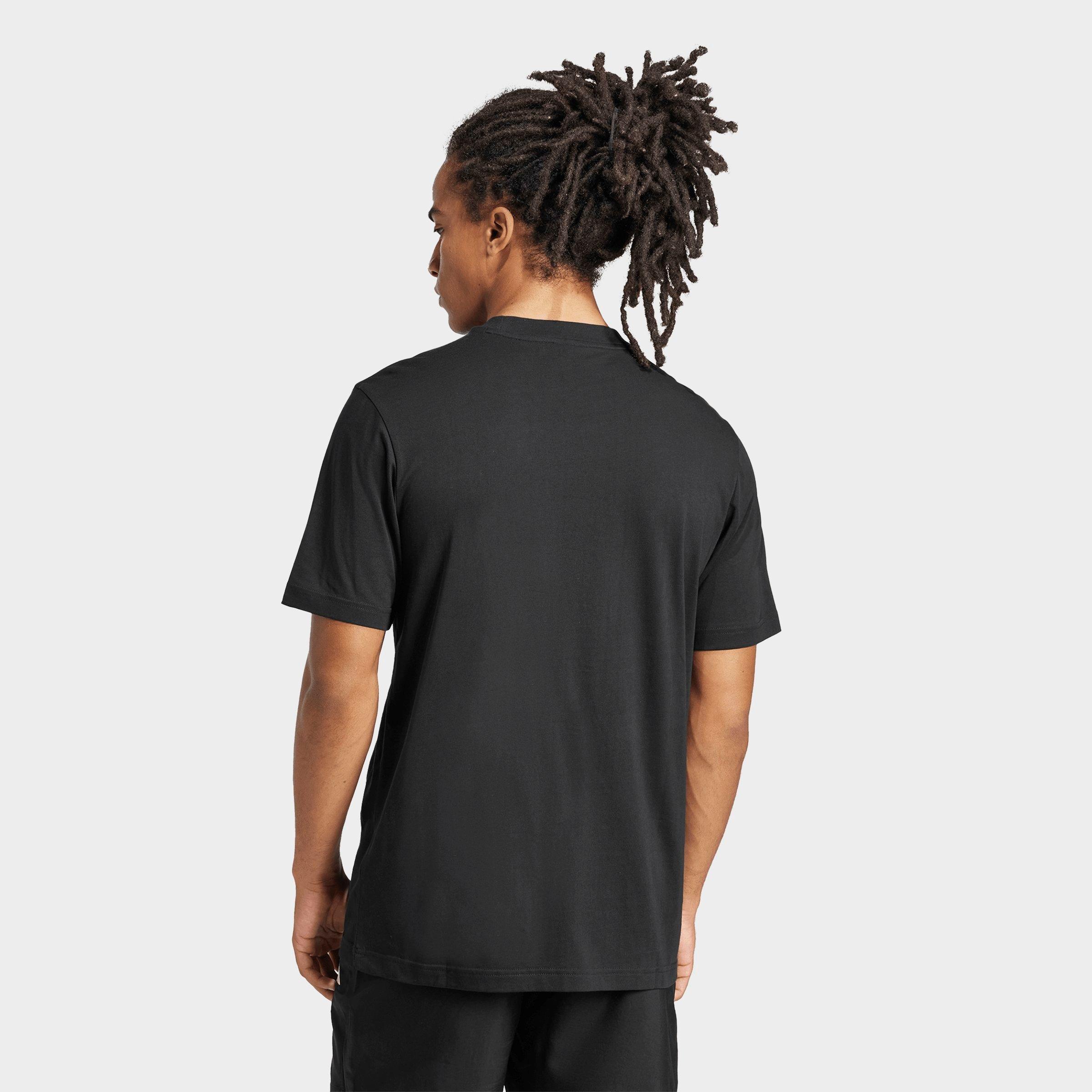 Men's adidas Essentials Small Logo T-Shirt - Black/White